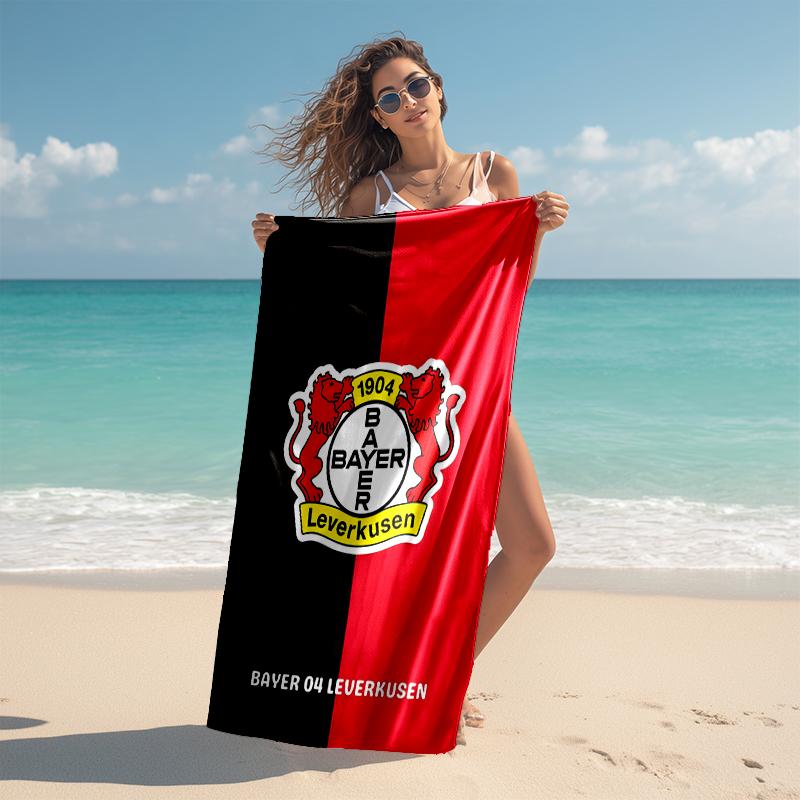1pc Football Team (65) Beach Towel, Comfortable and Thick, and Swimming/Bath/Picnic/Camping Towel, Suitable for Seaside Beaches