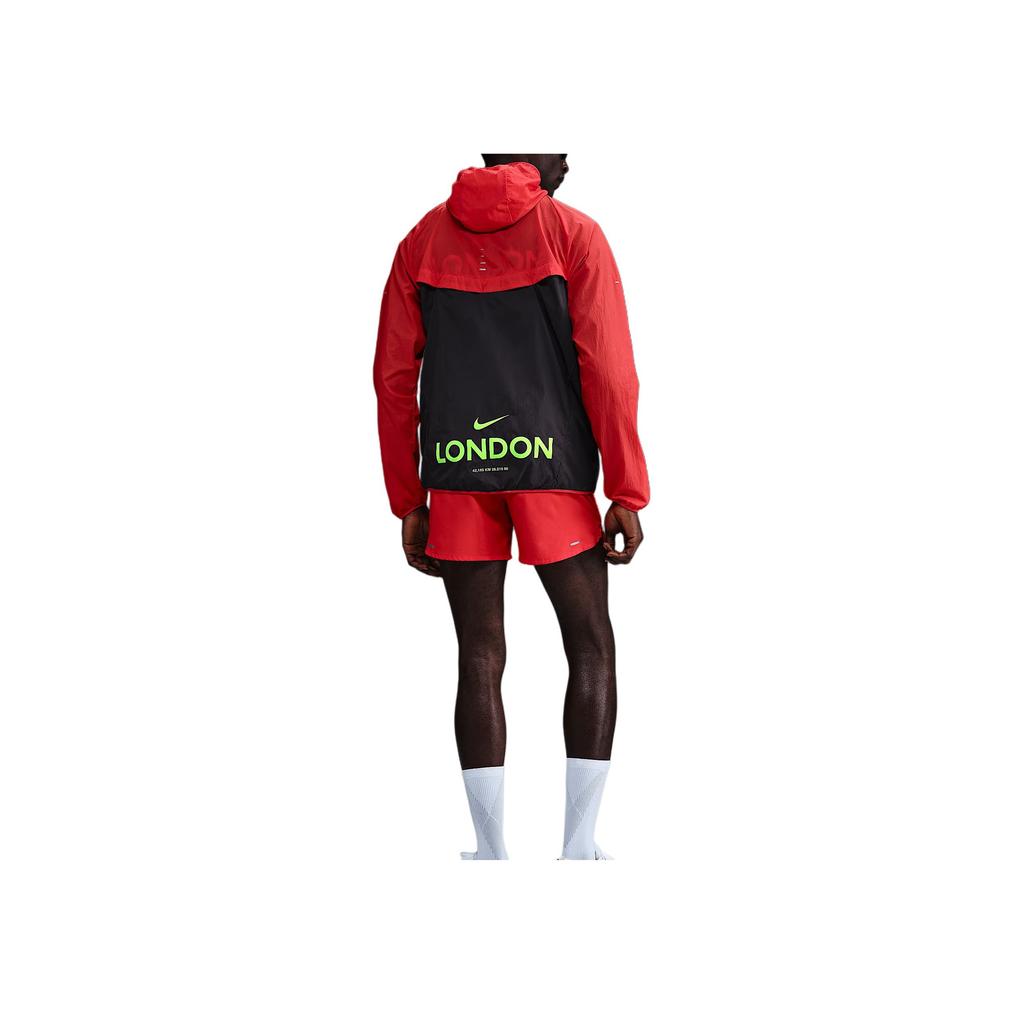 Nike SS25 Stride Repel Waterproof Hooded Zip-Up Long Sleeve Jacket Men jackets Light-Red Cave-Purple IF0428-696