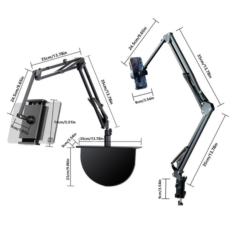 Universal Rotating Cellphone Tablet Holder Lazy Bracket for Video Watch Angle Adjustable Support Stand for Desktop Bed