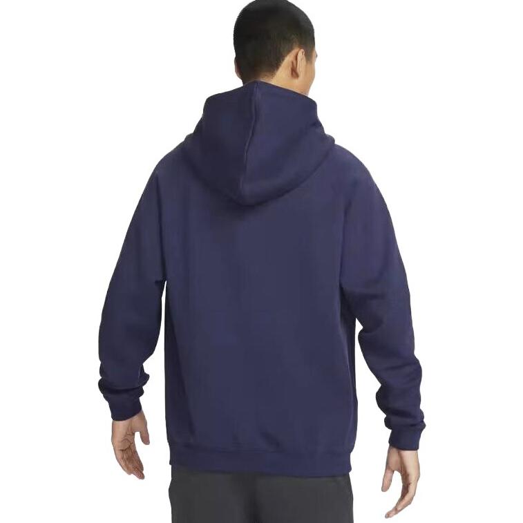 Nike LeBron Printed Hooded Fleece Sweatshirt Men Sweatshirt Dark-Purple FB7124-555