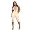 Spring/Summer 2026 European & American Women's Sexy Deep V-Neck Backless Slim-Fit Jumpsuit
