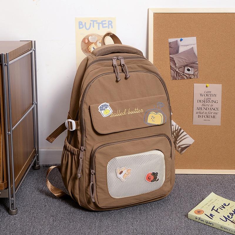 

Новый школьный рюкзак отличается высокой ценностью, свежий и милый, рюкзак конфетных цветов, легкий и вместительный рюкзак для учеников средней школы. хаки