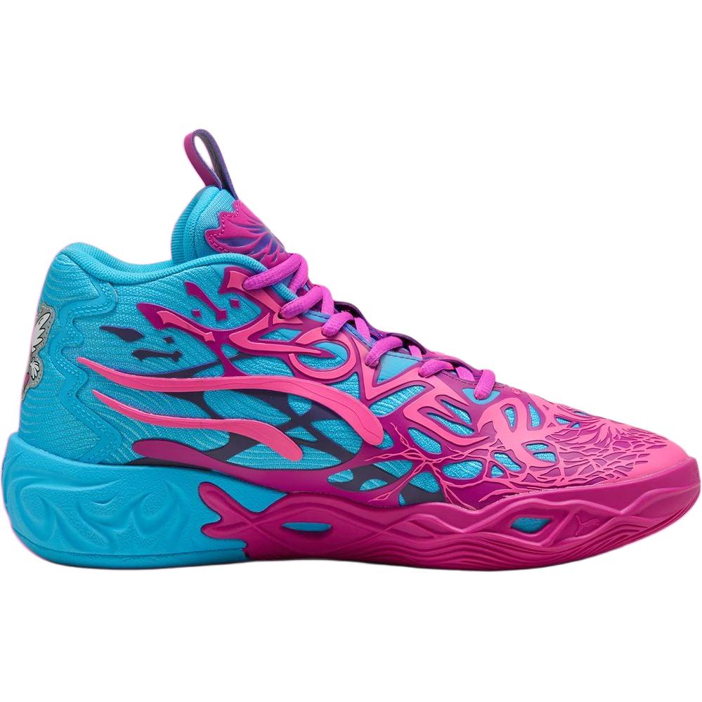 New PUMA MB.04 Mid Top Children's Basketball Shoes Blue Purple 310838-01