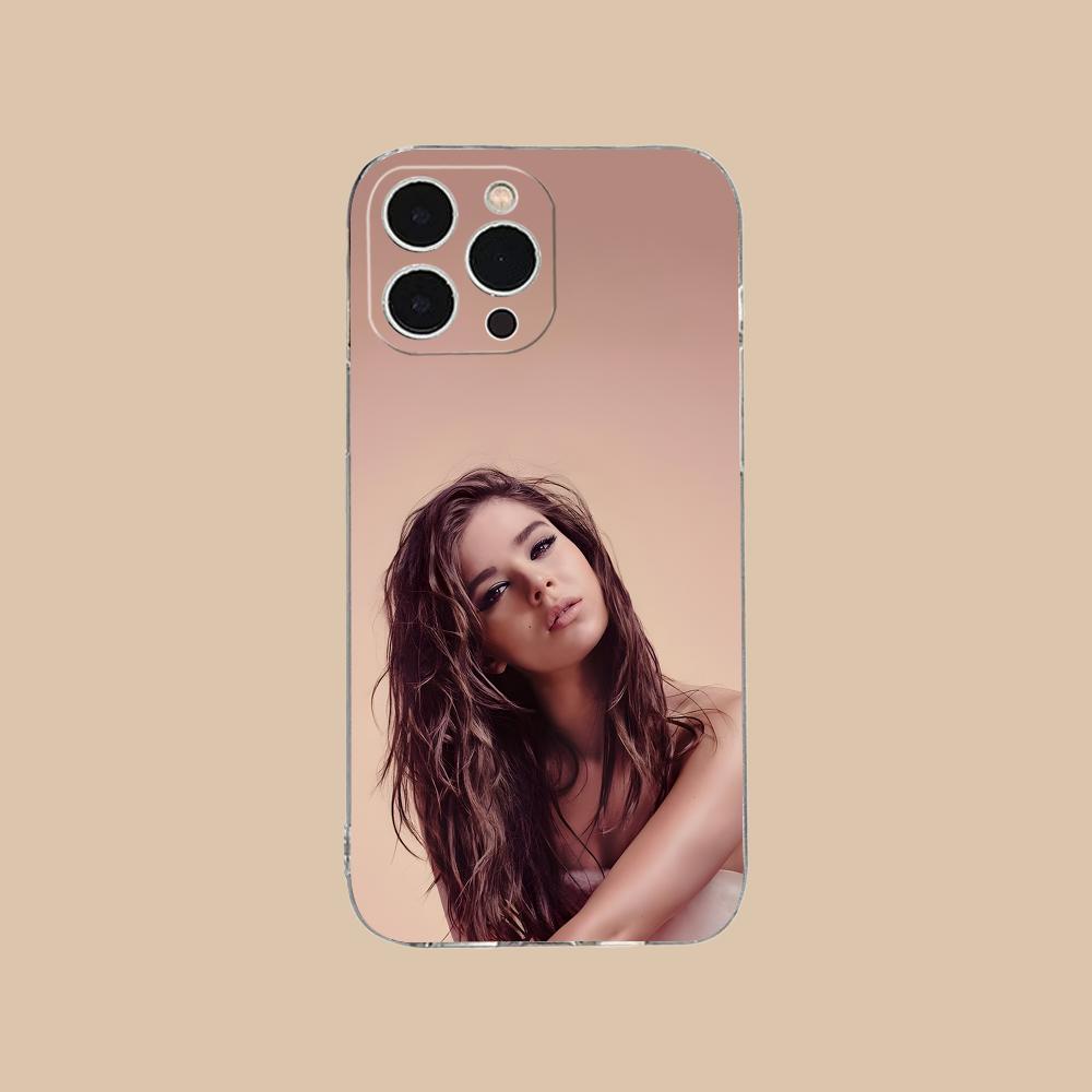 Hailee Steinfeld Clear TPU Mobile Case for iPhone 17 16 15 14 13 12 11 X XR XS Air Pro Max Plus Mini Colorful Cover