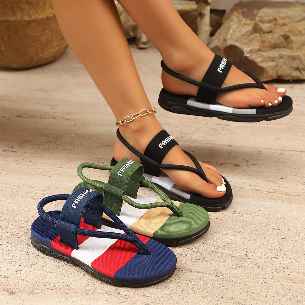 2025 summer new casual sandals men's and women's thick-soled men's cool slippers beach shoes men's