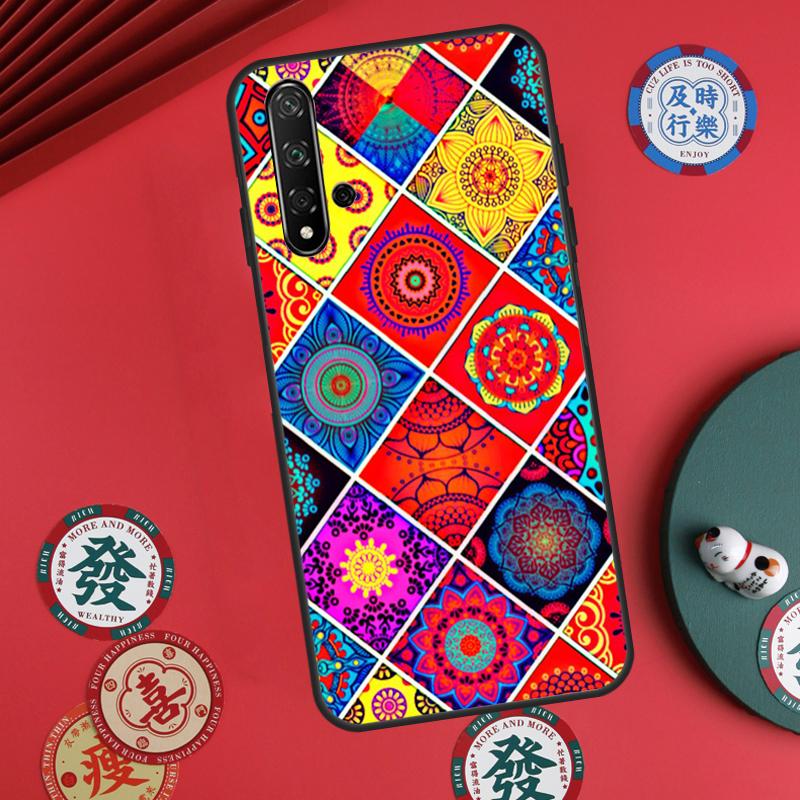 

Moroccan Mosai Tile Pattern For Huawei Nova 12s 12i 7i 8i 11i Y73 Y70 Y90 Y60 Y72 Y61 Y91 9 10 SE P30 Pro P40 Lite Case For Huawei Nova Y91