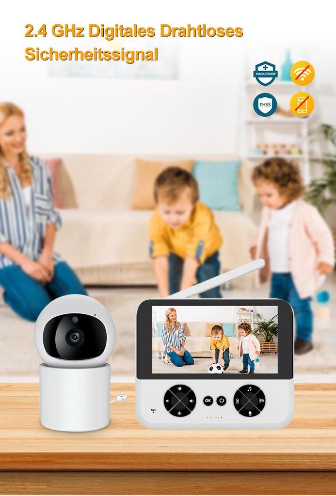 4.3" Baby Monitor with Night Vision