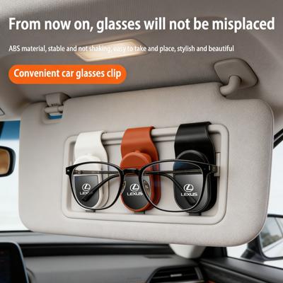 Car Glasses Clip Sun Visor Car Sunglasses Storage Interior Modification Product Suitable For RX330 Fsport IS200 IS250 GX