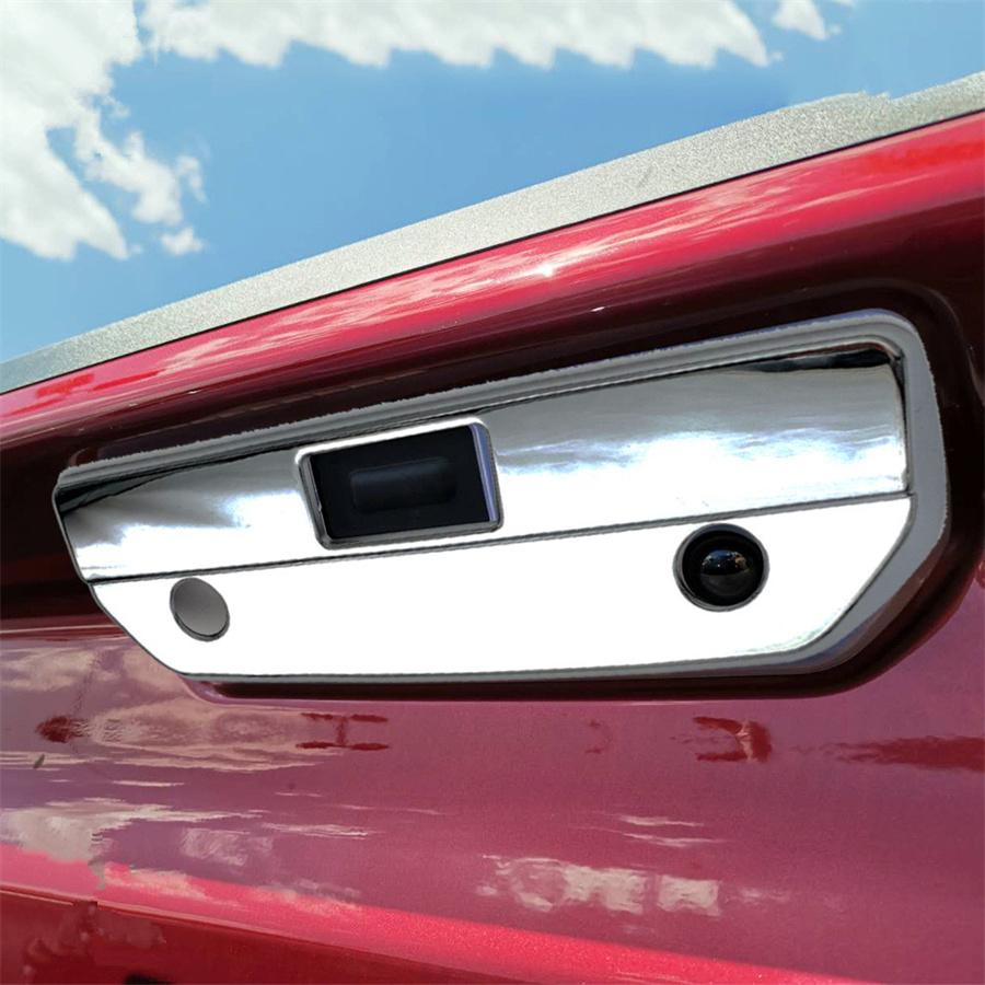 Tailgate Handle Cover Chrome with Camera LED for Chevy Silverado 2019-21