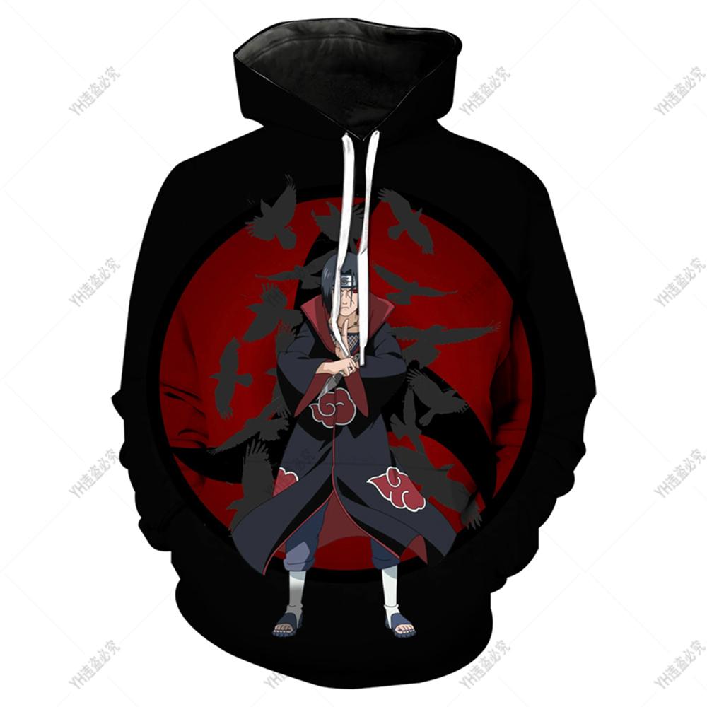 

Толстовка с капюшоном «Наруто» Для детей Детская одежда Свободная одежда с длинным рукавом Повседневный топ Японское анимеТолстовка с капюшоном для мальчиков и девочек с 3D-принтом L