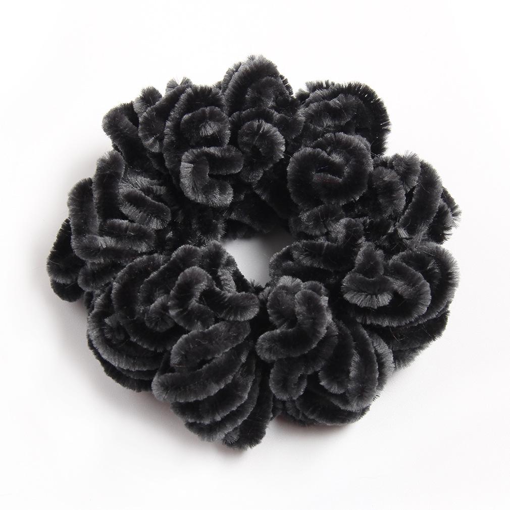 Ethnic Wool Knitted Scrunchies: Spring & Autumn Style Hair Accessories for Women
