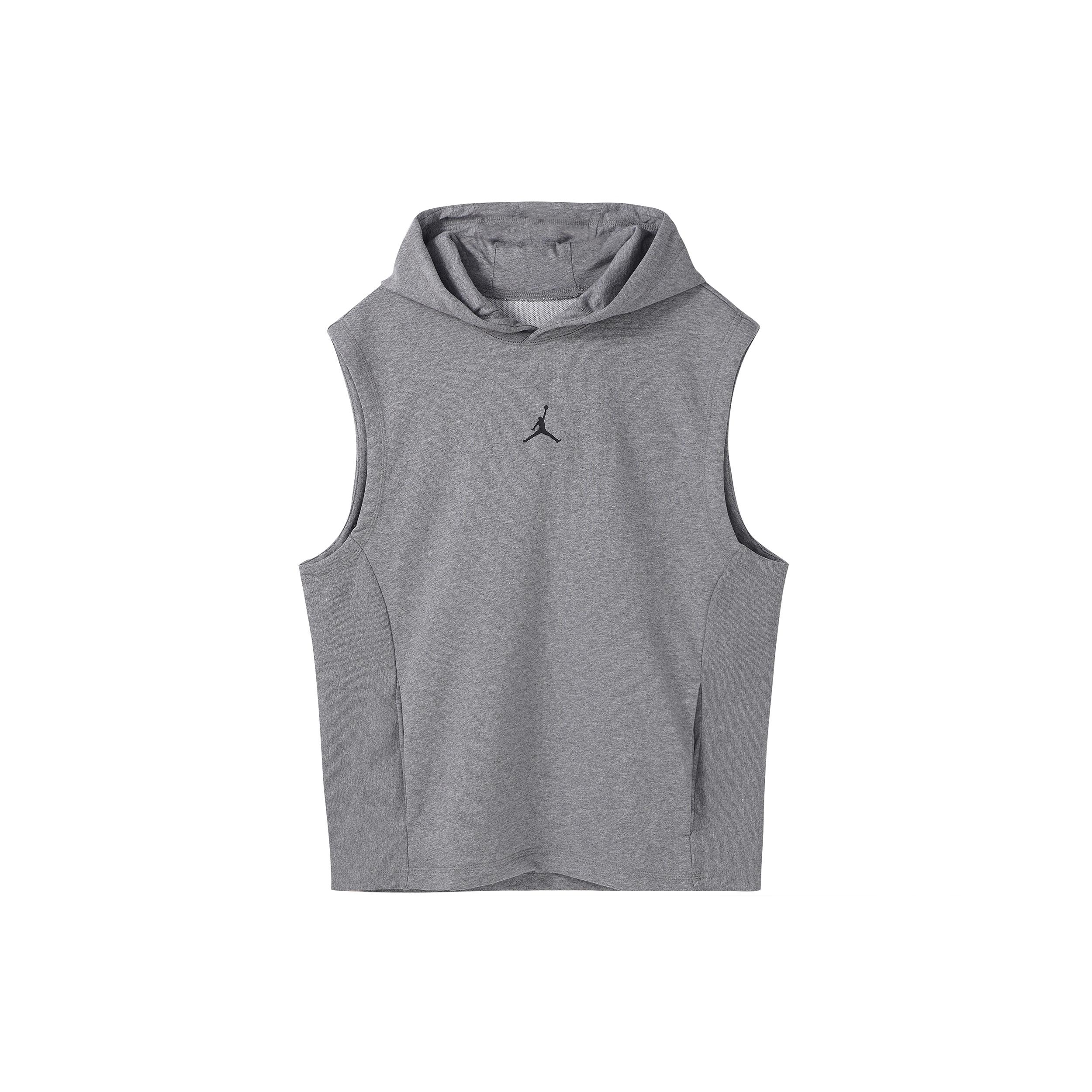 

Новый спортивный пуловер без рукавов Jordan Dri-FIT с капюшоном, дышащий, серый DZ0572-091 S