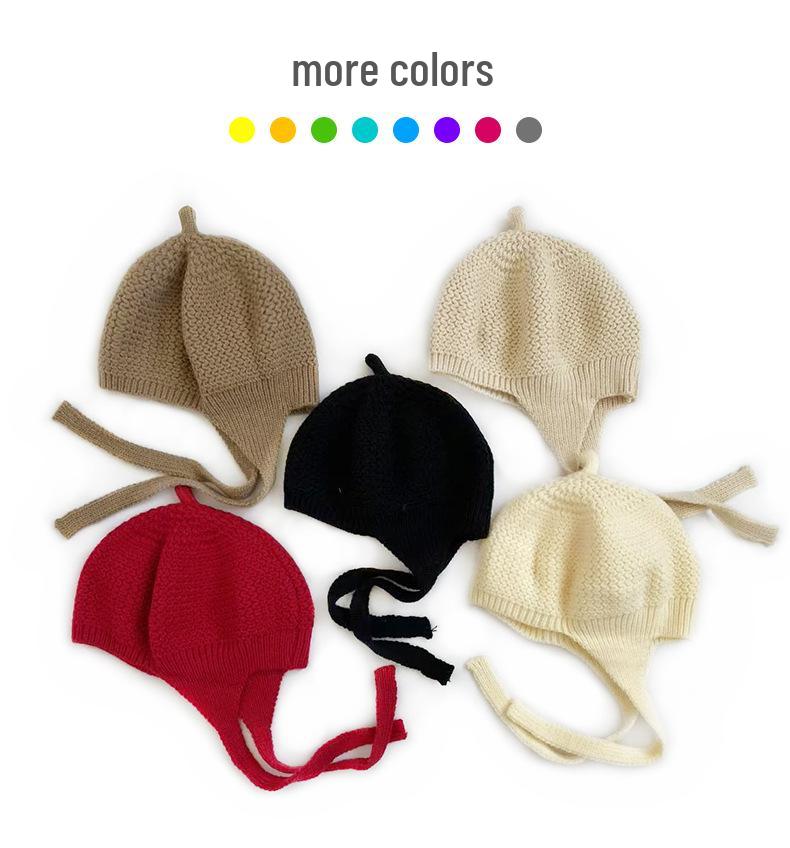 Cat Brother Autumn Winter Children's Cute Braids Beret - Sweet, Stylish Knit Wool Hat for Girls