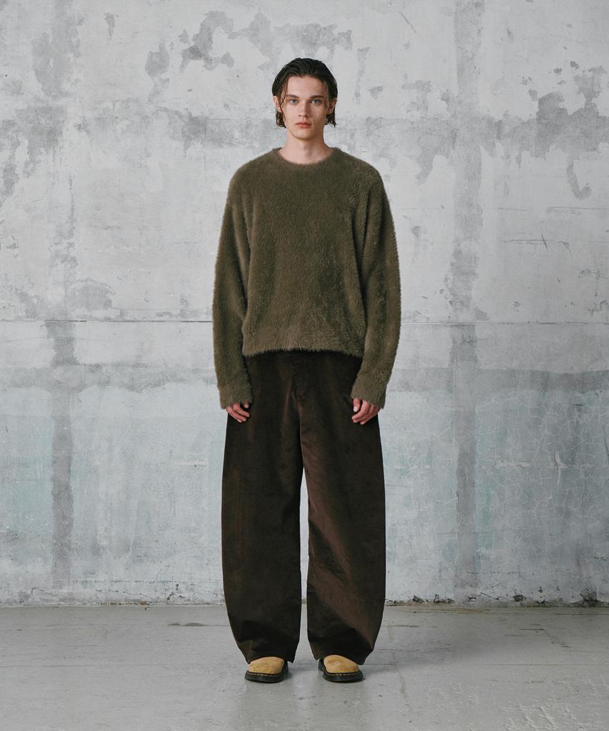 GLW Hairy Crop Knit Khaki