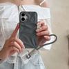 Advanced three-dimensional pleated mobile phone case is suitable for Apple 17promax new iPhone15/14/16 lanyard.