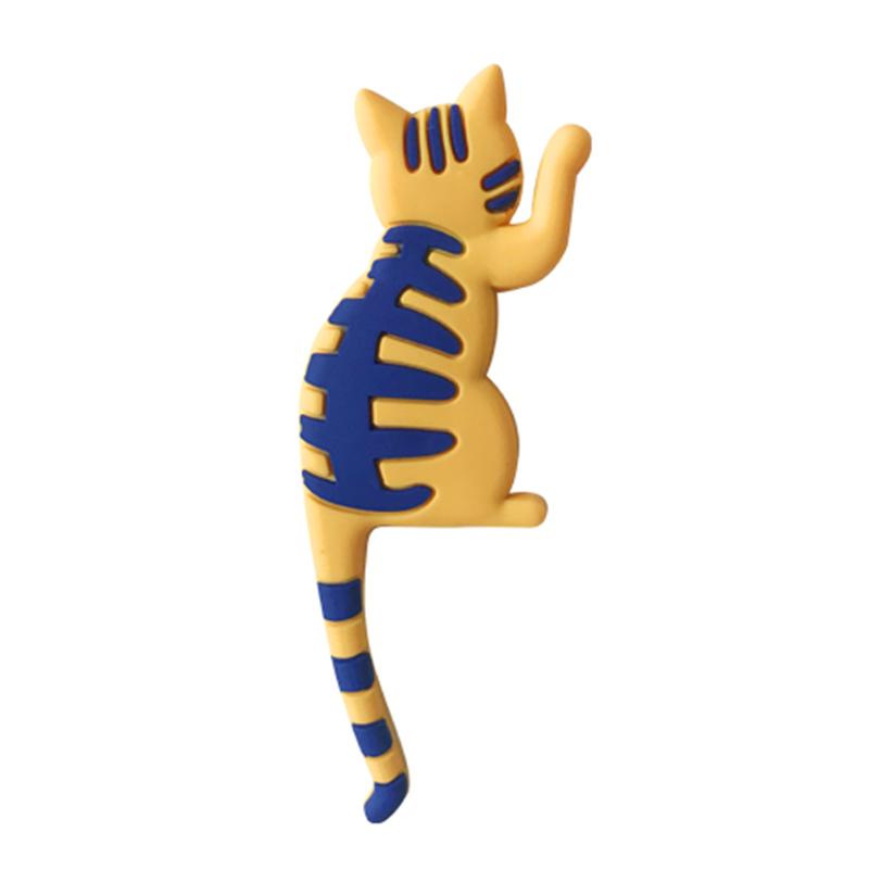 Cat Tail Refrigerator Magnetic Hooks Cute Cartoon Animal Style Rich Colorful Decoration Home Bendable Tail Home Essentia