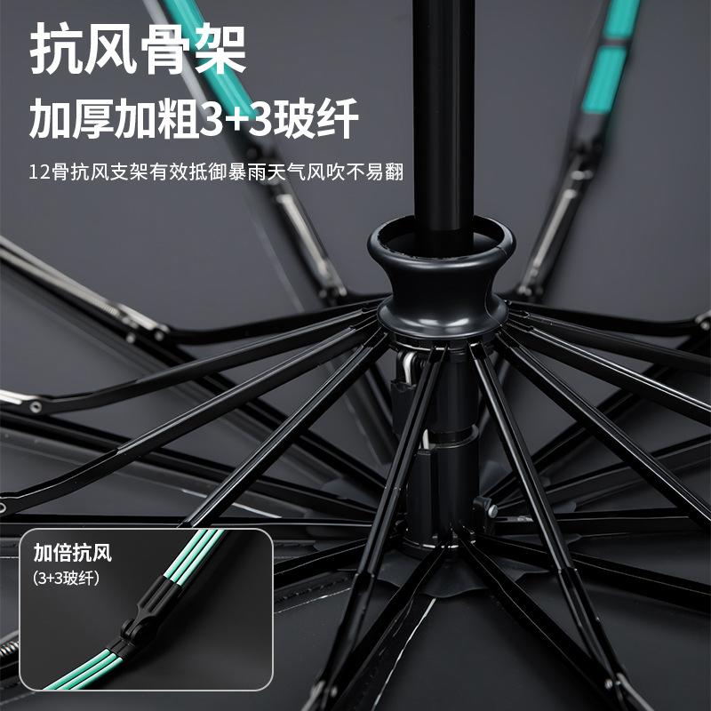 2025 new ring buckle anti-rebound retraction umbrella automatic sun umbrella UV protection women's sunscreen umbrella
