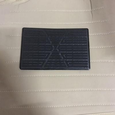 1 Stück Schwarze PVC Auto Fußteppichunterlage Fersenmatte Pedalaufkleber Abdeckung Matte Rutschfestes Pedal