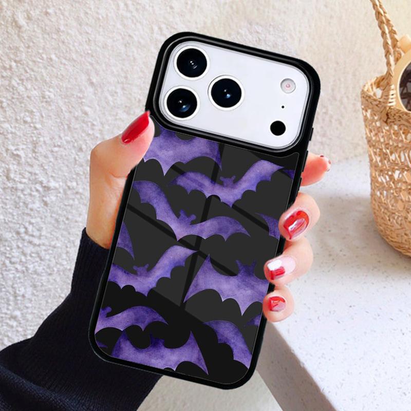 Vampire Bats Full Moon Halloween Phone Case For iPhone 17 Air 16 15 14 13 12 11 Pro Max Plus