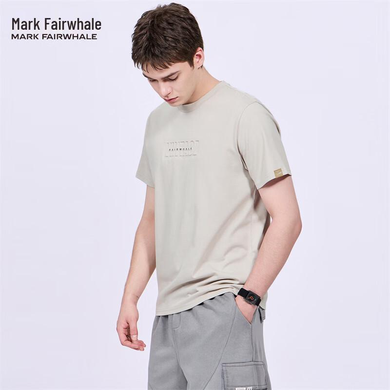 

Mark Fairwhale Men s 3D Embossed Crew Neck T-Shirt S
