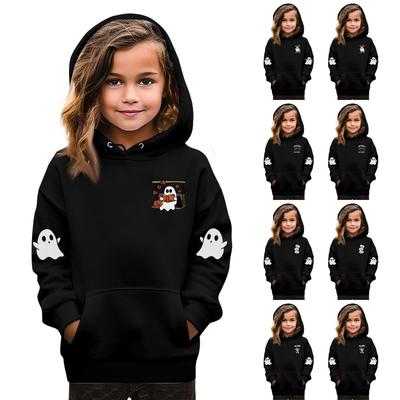 Sweatshirts For Teen Girls Hoodies Long Sleeve Drawstring Pullover Cute Oversized Hoodie Halloween Day