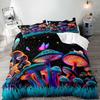 Mushroom King Duvet Cover Set Teens Girls Boys Kids Single Bedding Wonderland Enchanted Forest Butterfly Comforter Cover Set