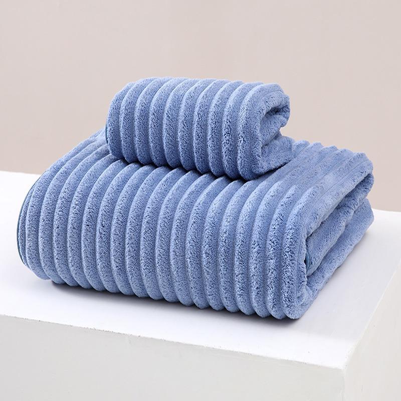 Coral Fleece Towels, Bath Towels, Thickened Face Towels, Household Absorbent Quick Drying, Soft and Lint Free