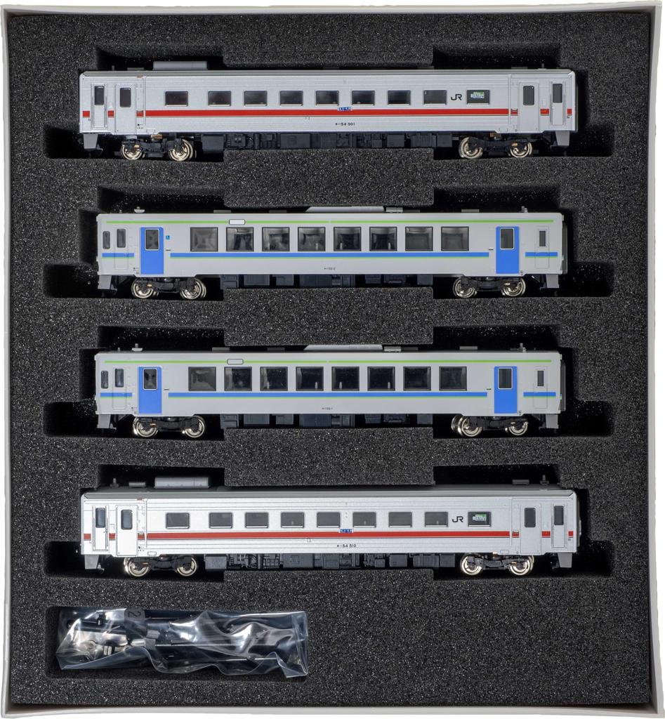 Greenmax N Gauge JR Hokkaido Kiha 54 Type 500 Kiha 150 Type 0 Thank You Rumoi Main Line Set B with Power 50755 Railway Model Diesel Car + 4-Car