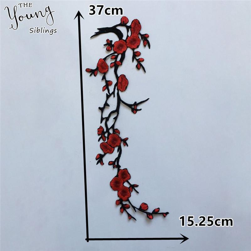 Kwiat Śliwy Komputerowy Haft Koronka Koronkowa Aplikacja Dly Koronkowy Kołnierzyk Dodatki Odzieżowe