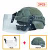 BOOIU New Tactical Helmet Face Mask Sets Kids MICH2000 Airsoft Fast MH Helmet CS Game Lightweight Adjustable Protect Equipment