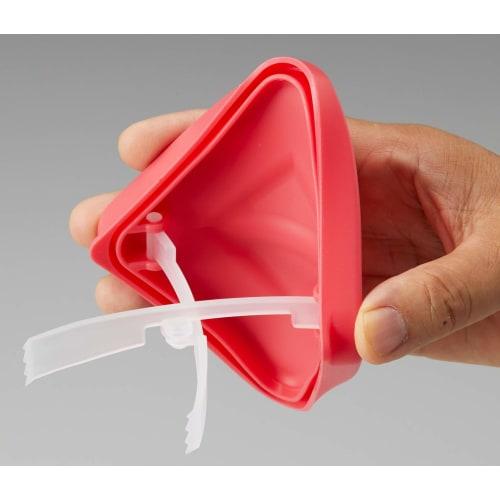 Asahi Denki Kasei Smile Kids Storage Containers with Tongs-shaped Lids (Set of 2) Mint Blue/Salmon Pink, 175ml (Made In Japan) ATN-0102