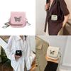 Chic Pu Saddle Bag For Women With Stylish Butterfly Design In Various Colors