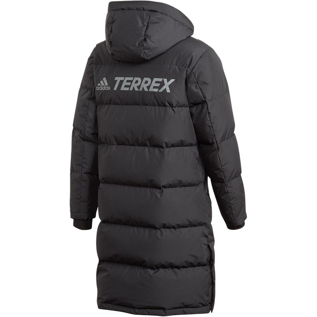 adidas Outdoor Casual Sports Hooded Down Jacket Unisex Outerwear Black GE9877