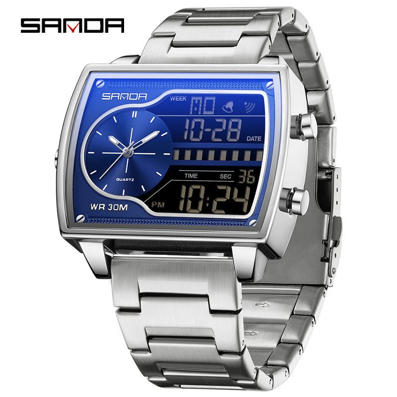 Outdoor sports watch student fashion multi-function electronic watch luminous Korean style personalized men's and women's electronic watch