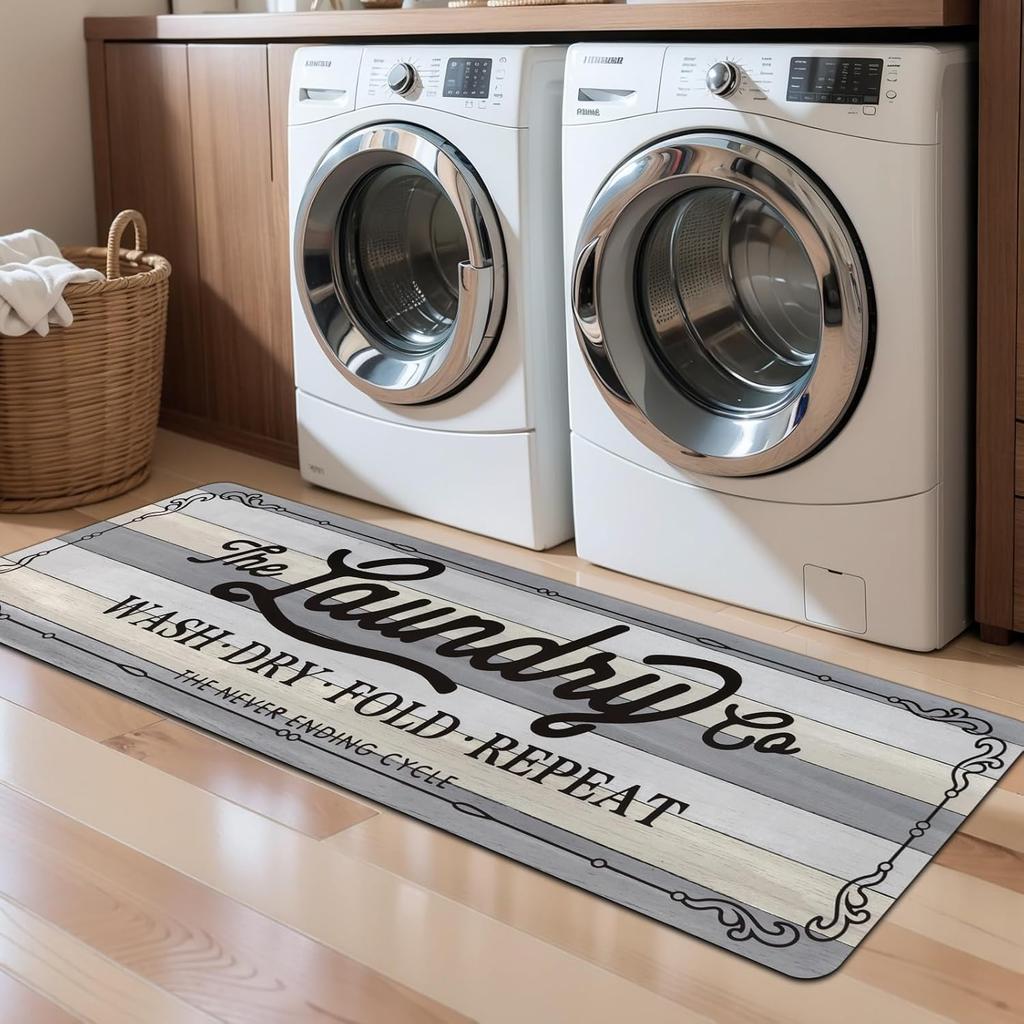VIKAMA American-Style Kitchen Carpet Laundry Room Non-Slip Floor Mat Hallway Bedroom Long Strip Carpet Home Decoration