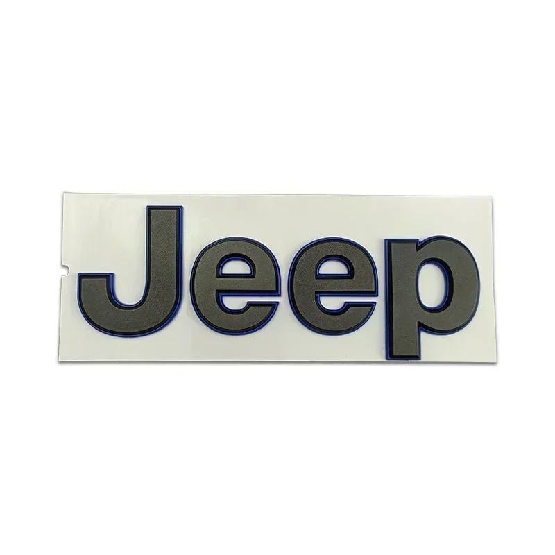 ABS Emblem Car Rear Trunk Badge Front Hood Sticker for JEEP Wrangler Compass Grand Cherokee Renegade JK JL Patriot Rubicon Decal