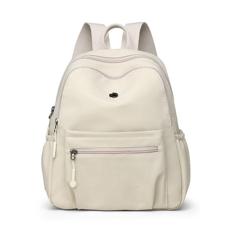 

Легкая школьная сумка для студента, женский рюкзак для поездок на работу, водоотталкивающий нейлоновый дорожный рюкзак белый
