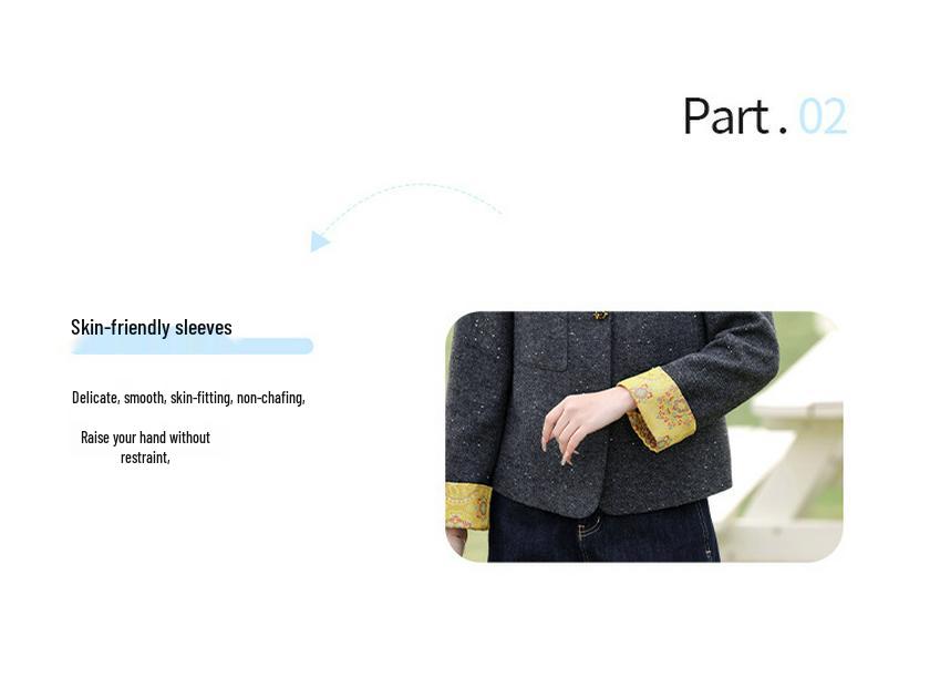 Elegant Woolen Coat for Mothers: Chic Autumn/Winter & Spring Style for Middle-Aged Women