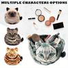 Cute Cat Shaped Makeup Bag Travel Storage Pouch Closed with Drawstring  Large Capacity Cosmetic and Accessory Storage Bag