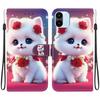 Handmade PU Leather Flip Case for Redmi A1/Redmi A2 Anti-Slip Shockproof Cover with Wrist Strap & Heart/Rose Cat Designs
