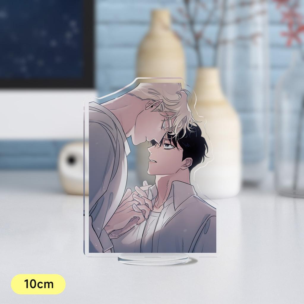 Hot Korean Cartoon BL Manga Anime Roses and Champagne Acrylic Stand Figure Standing Desktop Display Fans Collection Jewelry Gift