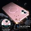 For iPhone 16 Plus Case Small Wavy Edge Compatible with MagSafe Anti-Drop PC+TPU Phone Cover