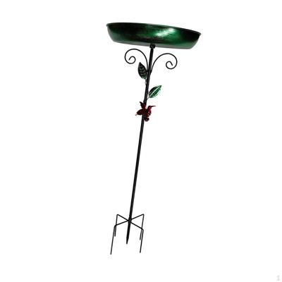 Outdoor Metal Bird Bath Feeder Lawn Decoration for Yard Patio Multipurpose Feeding Tray