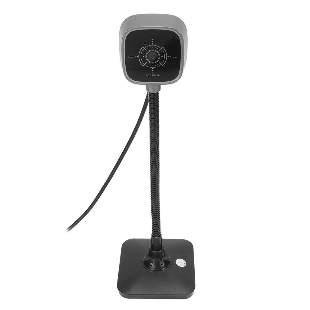 USB Camera HD Noise Reduction Bendable Tube Desktop Computer Webcam with Microphone for Live Streaming Video Conference