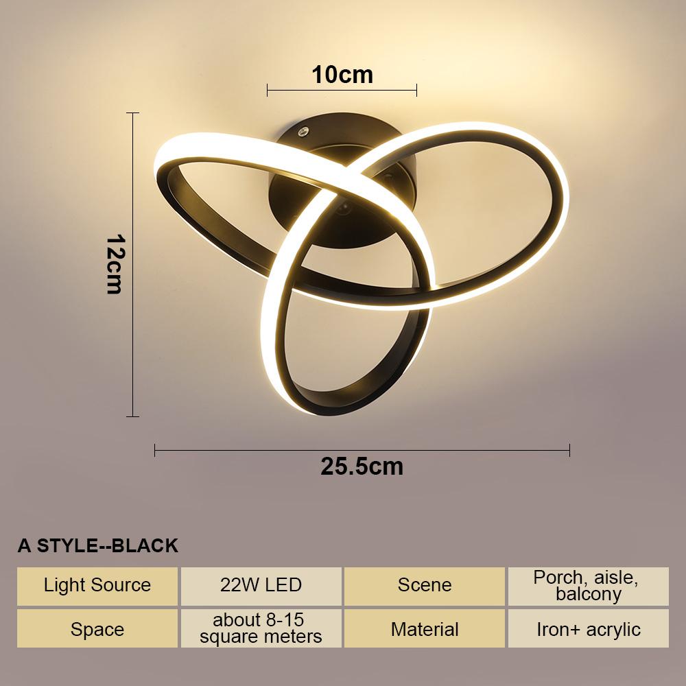 Luz de Teto LED Moderna Dimerizável para Sala de Estar Quarto Sala de Estudo Decoração de Casa Luminária Plafon Lustre Lâmpada Profissional