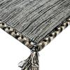 Tapis en coton tissé et tressé marron 160x230