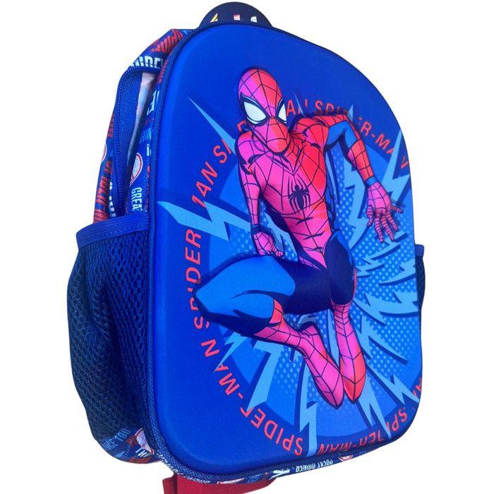 Sac à dos - SHOP-STORY - Spiderman - 3D - Rouge et Bleu - 31 cm - Enfant