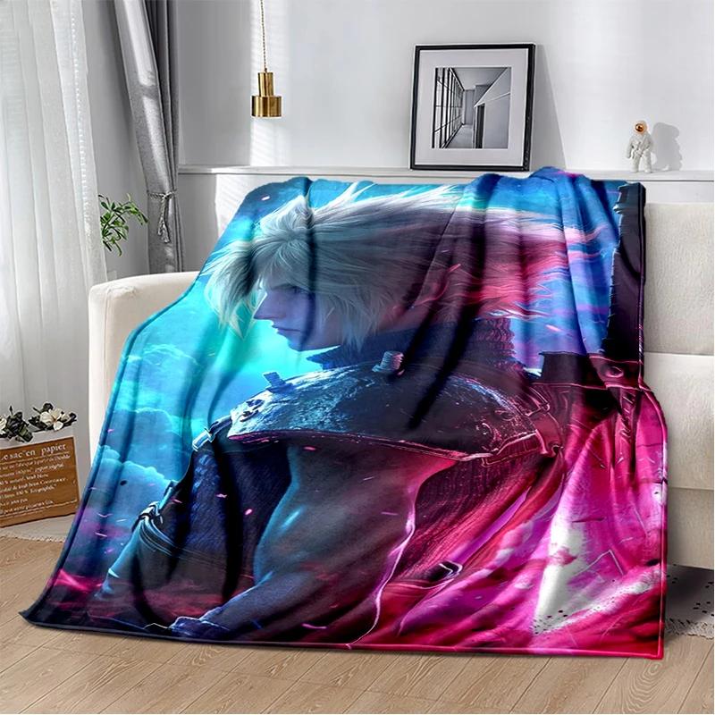 New Style Cloud Tifa Aerith Final Fantasy Games Sephiroth Blanket,Soft Throw Blanket for Home Bedroom Bed Sofa Cover Kids