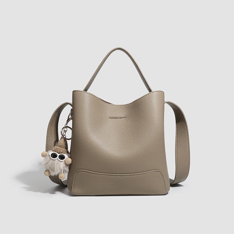 IELGY Ladies Messenger Bag Summer Large Capacity All-Match One-Shoulder Portable Bucket Bag