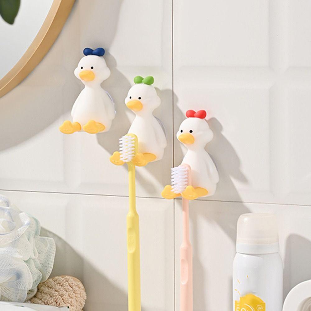 Cute Toothbrush Stand 3D Storage Rack Creativity Duck Toothbrush Holder